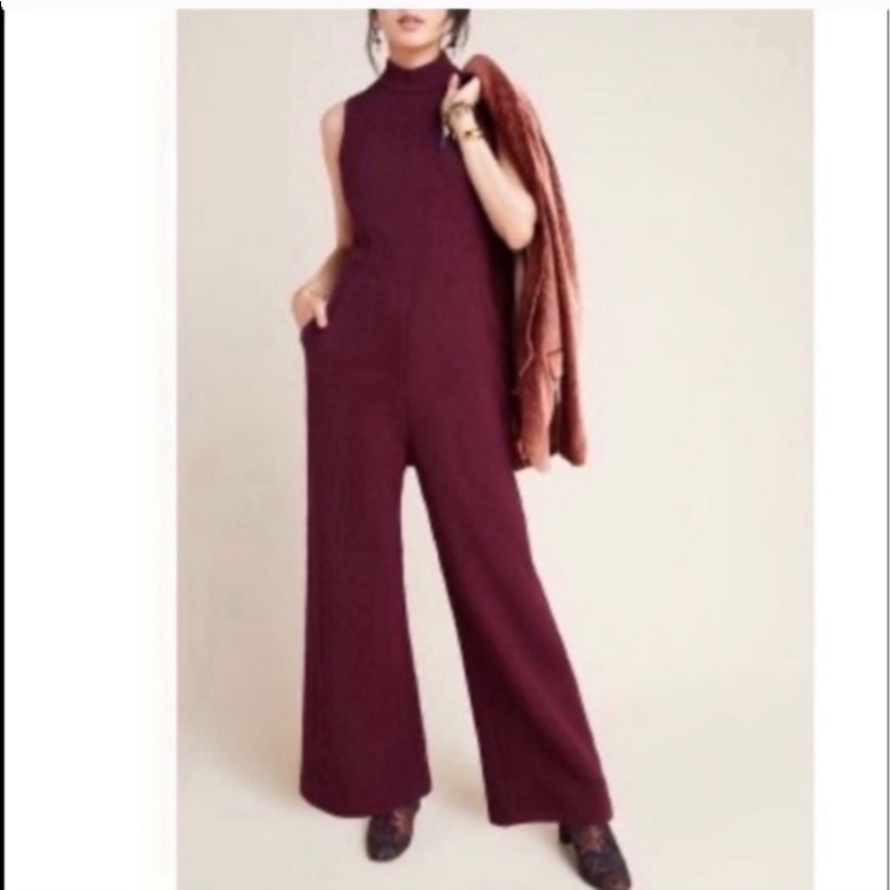 Eva Franco Mock Neck Jumpsuit for Anthropologie
